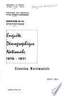 Enquête démographique nationale, 1970-1971