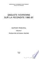 Enquete ivoirienne sur la fecondite, 1980-81