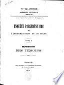 Enquête parlementaire sur l'insurrection du 18 mars