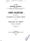 Enquête parlementaire sur les actes du gouvernement de la défense nationale