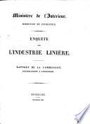 Enquête sur l'industrie linière