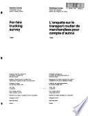 Enquête Sur Le Transport Routier de Marchandises Pour Compte D'autrui Et en Location