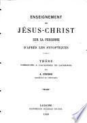 Enseignement de Jésus-Christ sur sa personne d'après les synoptiques