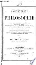Enseignement et philosophie ...