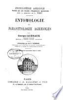 Entomologie et parasitologie agricoles