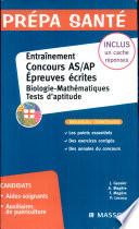 Entraînement épreuve écrite, concours AS/AP