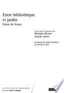 Entre bibliothèque et jardin