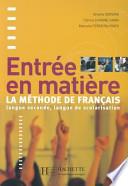 Entrée en matière