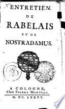 Entretien de Rabelais et de Nostradamus