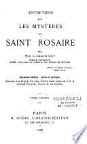 Entretiens sur les mystères du St Rosaire