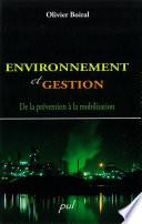 Environnement et gestion: de la prévention de la...