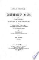 Ephémerides daces ou Chronique de la Guerre de quatre ans (1736 - 1739)