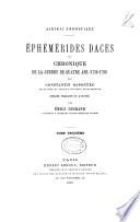 Ephémérides daces ou chronique de la guerre de quatre ans (1736-1739)