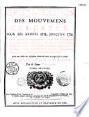 Éphémérides des mouvemens célestes pour les années 1715 jusqu'en ... 1735, pour le méridien de la ville de Paris, par le Sieur Desplaces