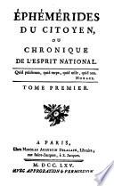 Éphémérides du citoyen, ou Chronique de l'esprit national