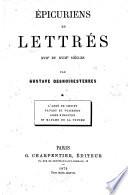 Epicuriens et lettrés 17e et 18e siècle