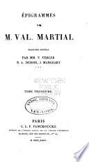 Epigrammes de M. Val. Martial