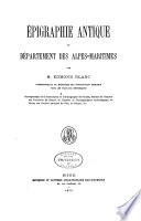 Épigraphie antique du département des Alpes-Maritimes