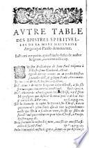 Epistres spuelles de la devotieuse & fervente religieuse Angelicque Paule Antoinette, ou bien Virginie de Negry Milanoise sur des festes de nre Seigneur, de nre-Dame et des saincts et sur divers sujets... ensemble sa vie... par Jean Baptiste Fonteine de Conty... le tout traduict d'italien en françois jouxte l'exemplaire imprimé a Romme l'an 1576