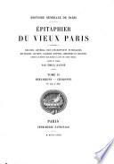 Epitaphier du Vieux Paris