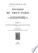 Épitaphier du vieux Paris: Jacobins-Saint-Dominique - Saint-Julien Le Pauvre (nos 3120 à 3637)