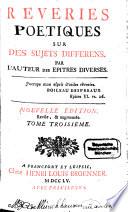 Epîtres Diverses Sur Des Sujets Differens