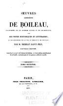 Épitres. L'art poétique, en vers. Le lutrin. Odes, épigrammes et poésies diverses. Épigrammes. Appenidice: Pièces attribuées à boileua