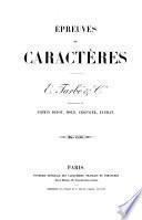 Épreuves de caractères