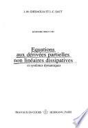 Equations aux dérivées partielles non linéaires dissipatives et systèmes dynamiques