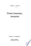 Ernest Ansermet, interprète