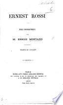 Ernest Rossi. Essai biographique ... traduit de l'Italien