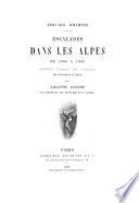 Escalades dans les Alpes de 1860 à 1869