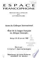 Espace francophone