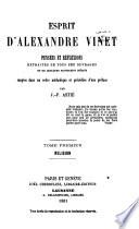 Espirit d'Alexandre Vinet