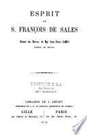 Esprit de Saint François de Sales