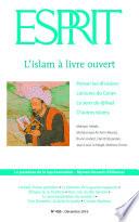 Esprit décembre 2016 - L'islam à livre ouvert