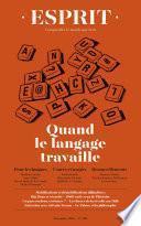 Esprit décembre 2019 Quand le langage travaille