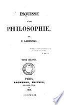 Esquisse d'une philosophie, par F. Lamennais