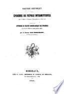Esquisse historique d'une epidemie de fievres intermittentes qui a regne a Cubzac (Gironde) en 1842-43. (etc.)
