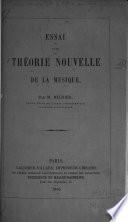 Essai d'une théorie nouvelle de la musique