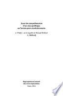 Essai de Compréhension d'un Vécu Politique en Tunisie Post - Révolutionnaire