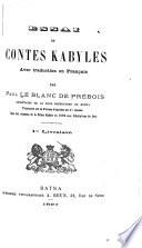 Essai de contes kabyles