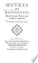 Essai de cosmologie. Discours sur les différentes figures des astres. Essai de philosophie morale. Réflexions philosophiques, sur l'origine des langues et la signification des mots