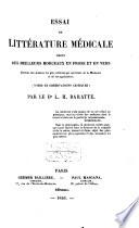 Essai de littérature médicale