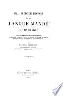 Essai de manuel pratique de la langue mandé ou mandingue