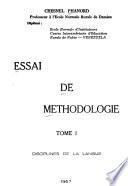 Essai de méthodologie