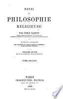 Essai de philosophie religieuse: Méditations