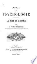 Essai de psychologie