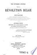 Essai historique & politique sur la révolution Belge