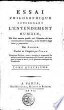 Essai philosophique concernant l'entendement humain